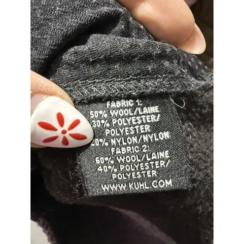 Kuhl Jacket Womens Small Gray Full Zip Fleece Sweater Warm Outdoors Hiking