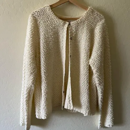 Downeast  cream cardigan sweater