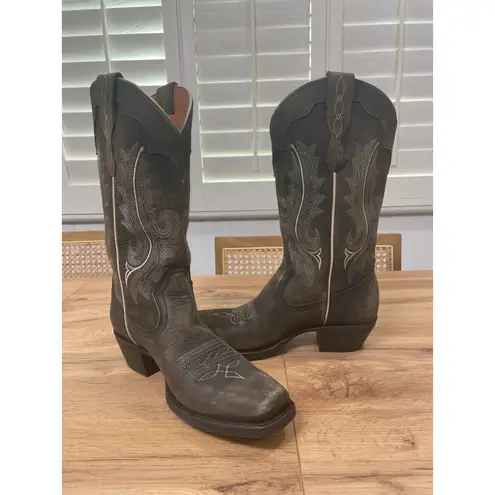 Idyllwind Women's Lawless Distressed Western Boots Black Leather Size 8 NWOB