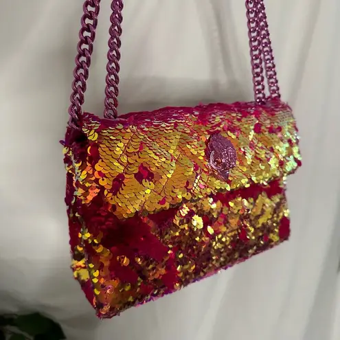 Kurt Geiger Kensington Sequin Shoulder Bag Pink