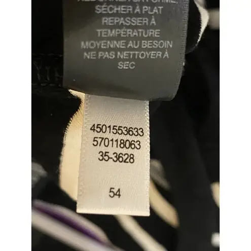 White House | Black Market WHBM Dress Womens Floral White Black Striped Cap Sleeve V-Neck‎ Knee Length XXS