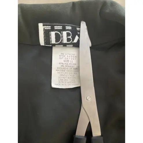 DBY Women Jacket Size 11 Olive Green Short Sleeve Open Zipper