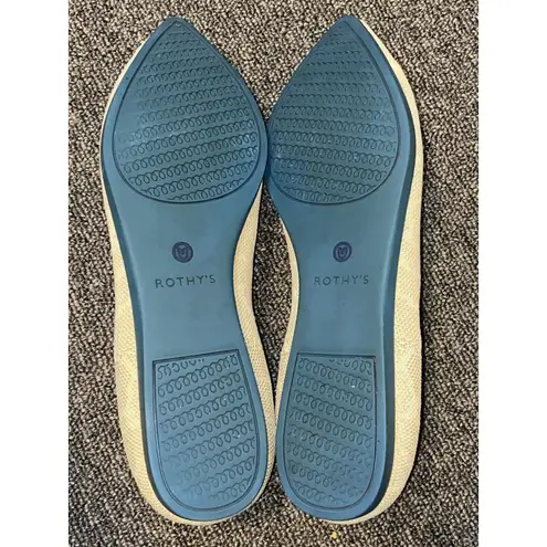 Rothy’s Sahara Gold point toe flats size W9 giraffe print (retired) Tan
