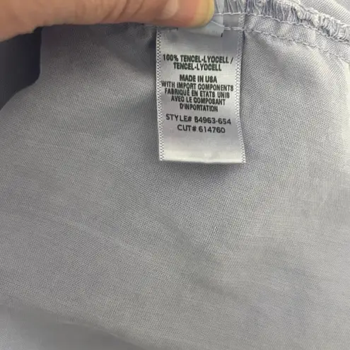 Bella Dahl Bella Dahl Womens Top XS Blue Smocked Ruffle Boho Chic Peasant Western Cowgirl