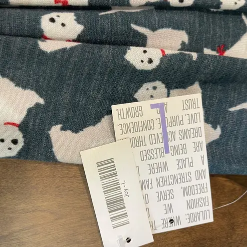 LuLaRoe  Joy Long Vest Women's Size Large Duster, Cardigan Sweater Scottie Dog‎