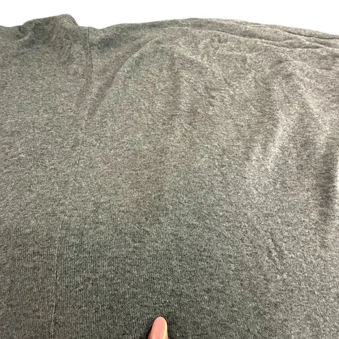 Hippie Love Womens Gray Cocoon Wrap Draped Top Size S Long Sleeve Lagenlook Quiet Luxury