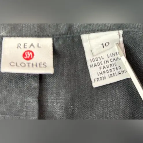 Real Clothes 10 Irish Linen Elegant Sleeveless Maxi Dress