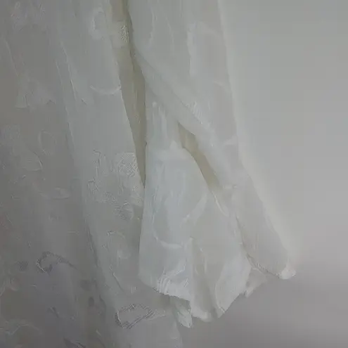 Erica Brooke 18 White Long Open Duster Plus