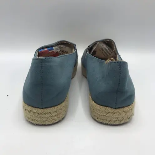 Brash Blue Sequin Espadrille Platform Flats  7