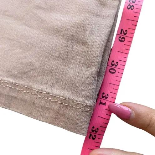 Elevenses Anthropologie Beige Mauve Wide Leg Pant Size 8 Sequin Trim