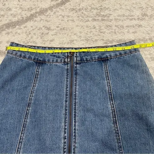 Altar'd State  Zipper Denim Mini Skirt