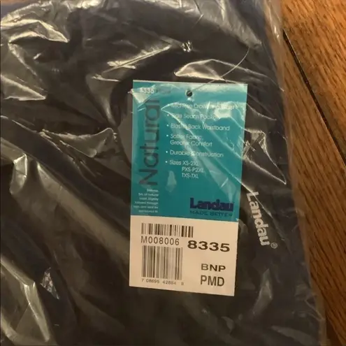 LANDAU Classic Relaxed Fit Scrub Pants 8335 Blue Size undefined