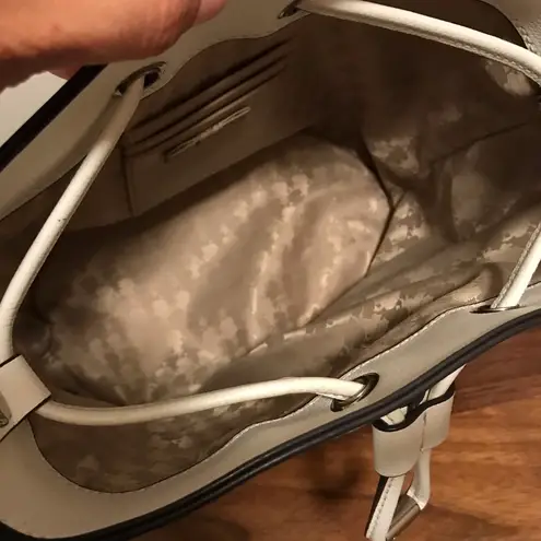 Karl Lagerfeld Paris Adele Bucket bag in off white