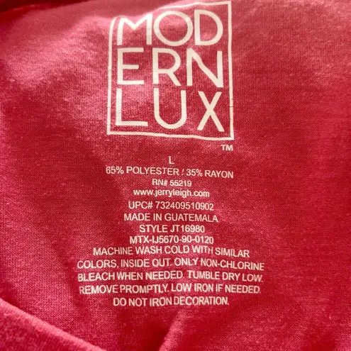 Modern Lux  “Weekending” Pink Tee for Women