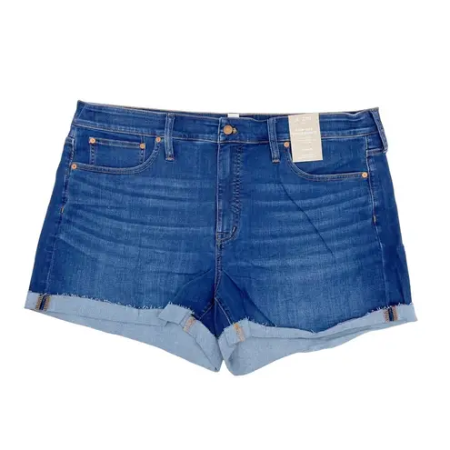 Madewell NEW  Plus High-Rise Denim Shorts in Danny Wash NE634 Women's Size 20W