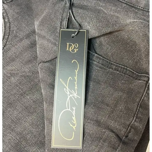 Diane Gilman DG2 Stretch Signature Black Boot Cut Jeans Tall Plus Size 26WT NEW!