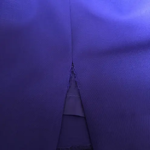 Valentino Garavani Valentino Miss V Italy Purple Lana Wool Pencil Skirt Women's Size 46/12