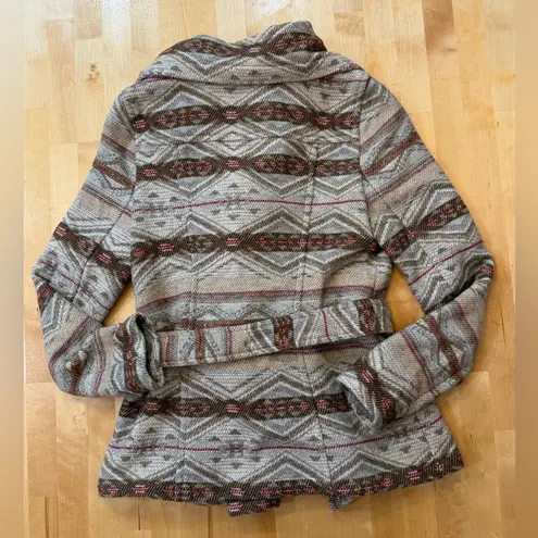 Daughters of the Liberation AnthropologiebBelted Aztec Print Jacket Brown Size XS