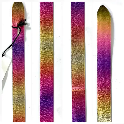 Isabel Marant Lecce Knotted Metallic Leather Belt Large NWT