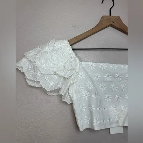 Caroline Constas New York Estelle White Top Medium NEW $395