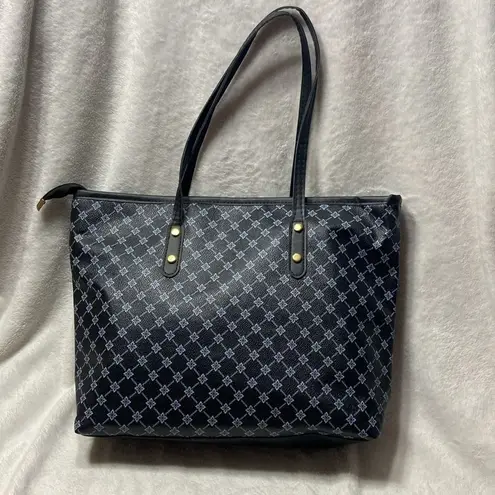 Stylish Black and Gray Tote Bag