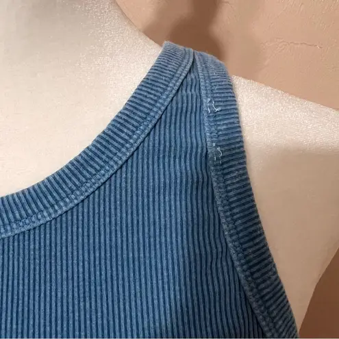 Soft Ribbed Women’s Tank, Masc Style, Cookies Clothing Company Size Large Blue