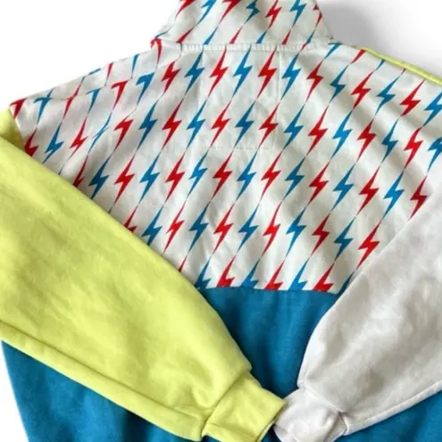 Aviator Nation Palm Tree Tropical Bolt Quarter Zip Sweatshirt NWT RARE