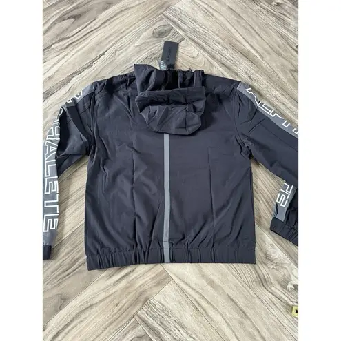 Alphalete  Women’s EXP Tech Windbreaker- Black Matter, Size Small