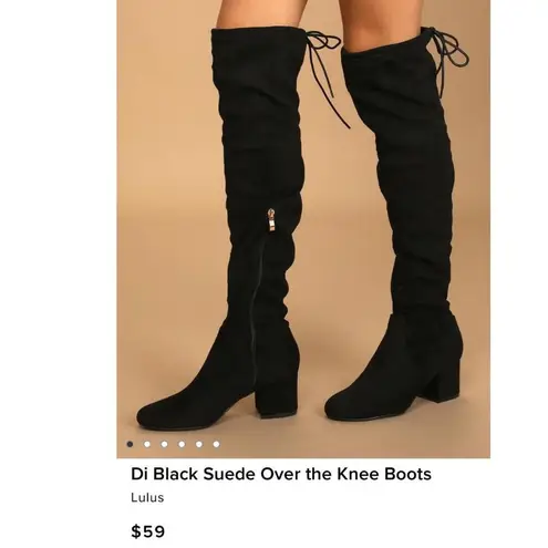 Lulus suede over the knee boots