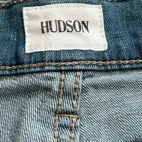 Hudson Jeans Hudson Blair High Rise Rolled Cuff Straight Crop Light Wash Jeans | Blue | 27