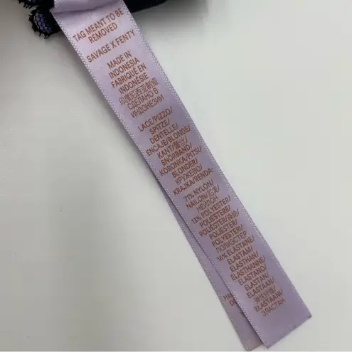 Savage X Fenty Bra Megan thee Stallion Starry Night Size 34DDD Black Blue Purple