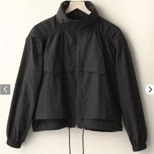 Garnet Hill Windbreaker Lightweight Jacket w Hood Merlot SMALL