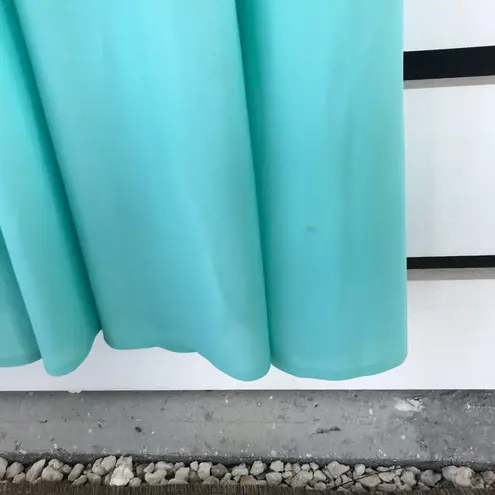 VTG 60s 70s retro handmade one of a kind maxi dress with arm cutouts Green Size 8