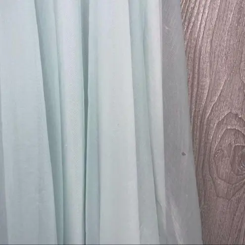 Vintage 1960s St Michaels lingerie mrs maisel style sheer ruffle nightgown robe Blue Size undefined