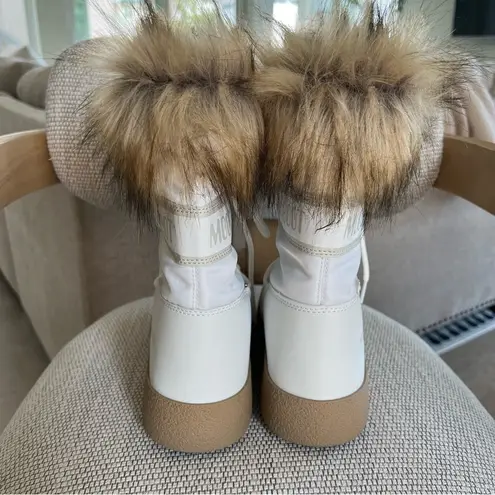 The Moon  BOOT LTrack Monaco Faux Fur-Trimmed Shell and Faux Leather Snow Boots