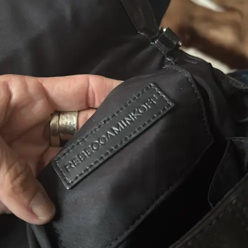 Rebecca Minkoff Black Black  Small Vanity Saddle in Black 100% Authentic leather