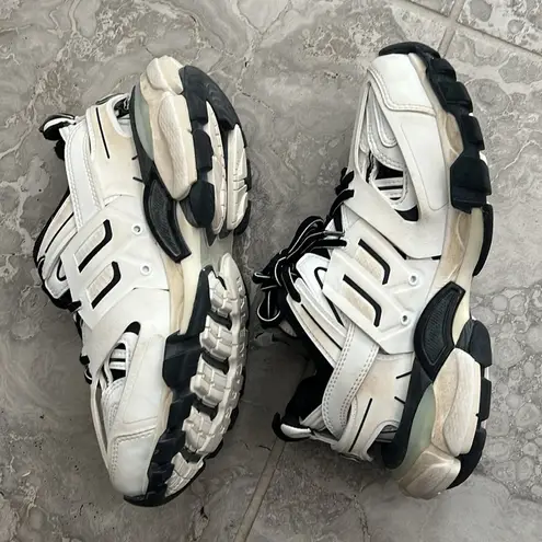Balenciaga Track Sneakers, White/Black +Extra Shoe Laces Size EU34 US4 EXCELLENT