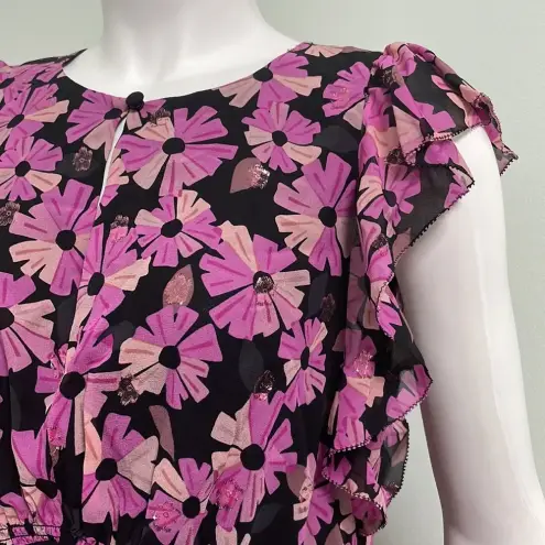 Kate Spade  Floral Chiffon Shell Top