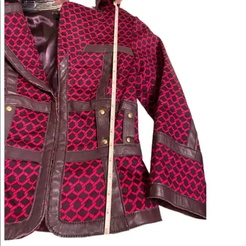Arden B Pink/Purple Leather Jacket
