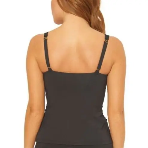 Bleu Rod Beattie New.  black tankini top. Size 10. Retails $129