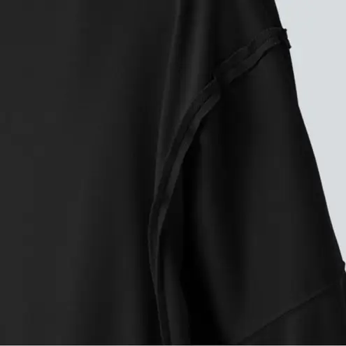 Halara Round Neck Dropped Shoulder High Low Hem Relaxed Casual Sweatshirt Large