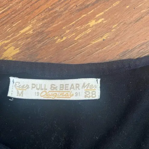 Pull & Bear black crop tank euro size M