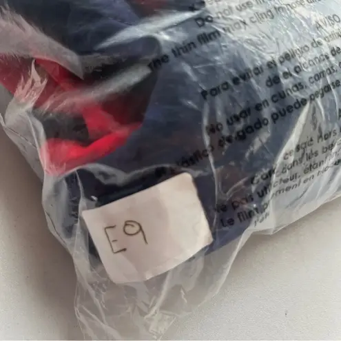 Vintage Sub4USA Navy and Red Long Sleeve Pullover Small Blue