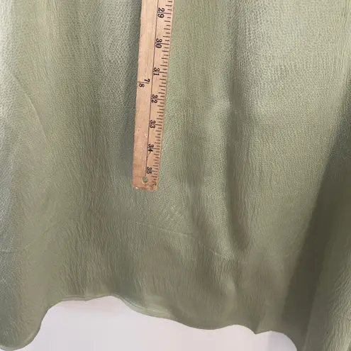 Roller Rabbit NWT $248 Silk Raine Caftan Sage Green Midi Dress Size Large