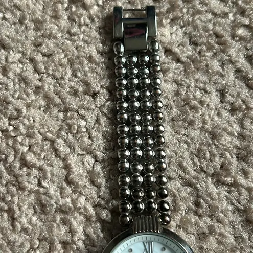 August Steiner vintage diamond dial swiss quartz watch‎ OS measurements shown Silver