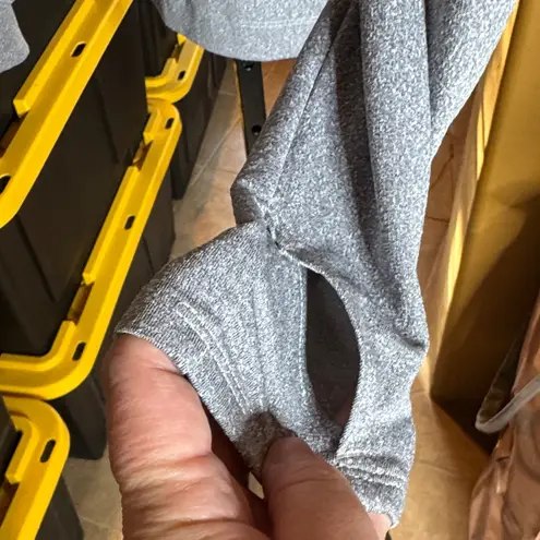 Slazenger Quarter Zip LS Hydro Dri + UPF 30 Golf Shirt Gray Ombré Size Medium