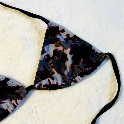 Ete + Limoland Camo Triangle Bikini Top Size undefined