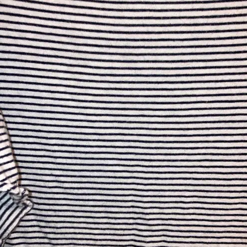 J. Crew striped ruffle sleeveless t shirt dress sz S GUC Black