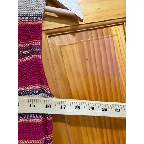 Ralph Lauren Lauren  Linen Cotton Knit Sweater Tank Top Striped Boho Chic Size