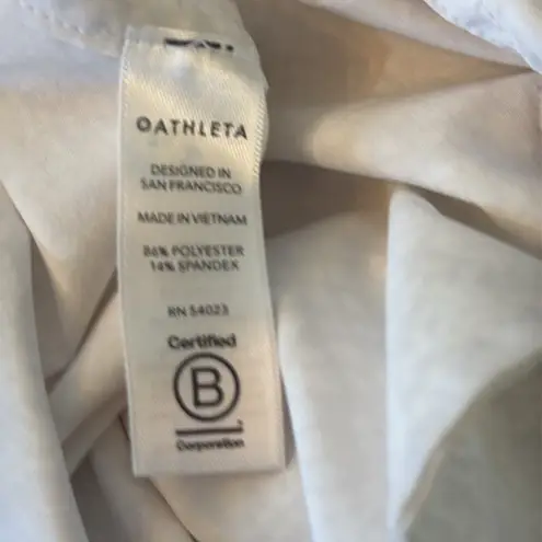 Athleta Marlow Printed Romper Pearl White Python Snakeskin Print Size XS